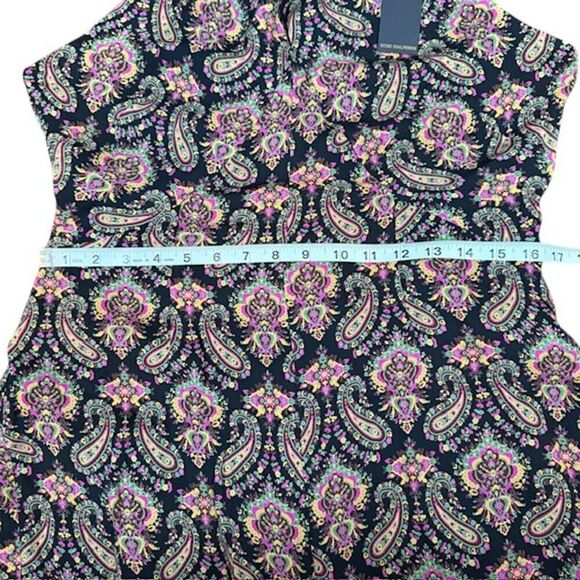 NWT Kobi Halperin Tara Paisley Silk Halter Jumper Black Wide Leg Cross Front 12 - Picture 9 of 16